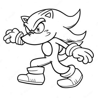 Pagina Para Colorear Sonic El Hombre Lobo En Accion 109082 45874