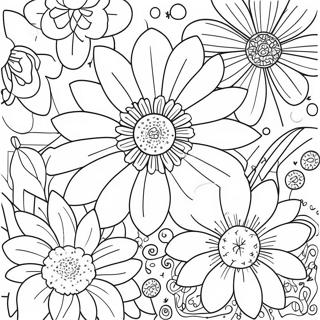 Pagina Para Colorear De Flores Terminadas 109365-46155