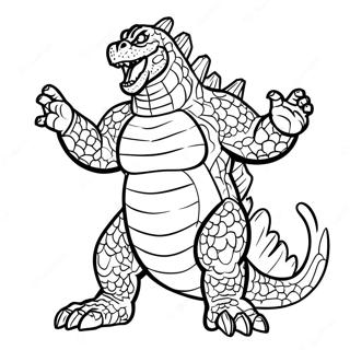 Pagina Para Colorear De Godzilla Minus One 109467-46235