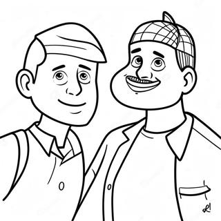 Carlos Y Jay En Accion Pagina Para Colorear 109598-46345