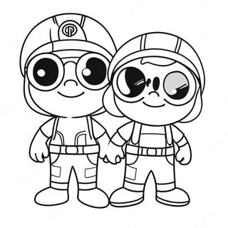 Pagina Para Colorear De Mikey Y Jj Aventureros 109724-46437