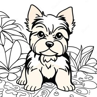 Yorkshire Terrier Páginas Para Colorear