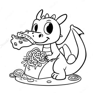 Pagina Para Colorear De Dragones Que Aman Los Tacos 109851-46536