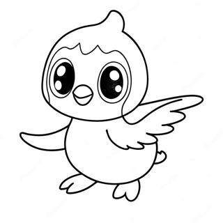 Piplup Páginas Para Colorear