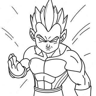 Vegeta Páginas para colorear
