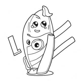 Pagina Para Colorear De Boligrafo De Dibujos Animados Lindos 110034 46682