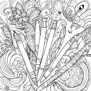 Pluma Páginas para colorear