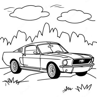 Mustang Páginas Para Colorear