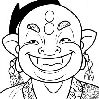 Pagina Para Colorear De La Cara Sonriente De Sukuna 110216 46832