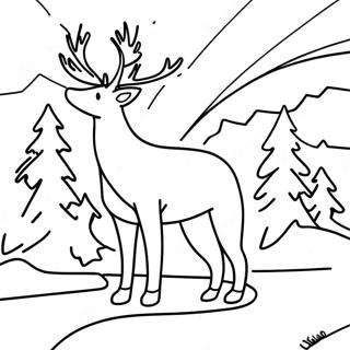 Pagina Para Colorear De Las Vibrantes Auroras Boreales 110241-46847