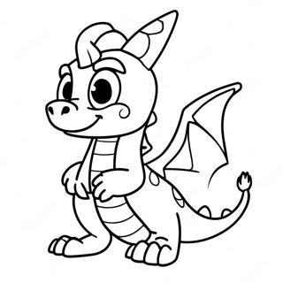 Pagina Para Colorear De Spyro Lanzando Fuego 110292-46881