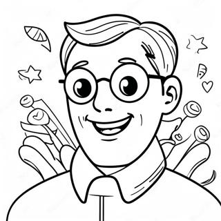 Pagina Para Colorear De Celebracion Del Dia Del Padre Feliz 110398-46970