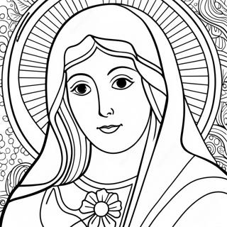 Pagina Para Colorear De La Virgen Maria 110420-46976