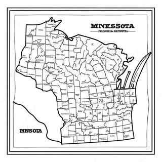 Pagina Para Colorear Del Contorno Del Estado De Minnesota 110598-47116