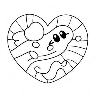 Pagina Para Colorear De Corazon De Caramelo Divertido 110704-47209