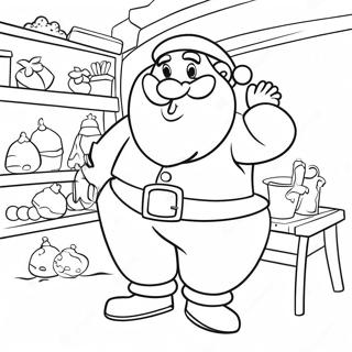 Pagina Para Colorear De Santa Alegre En Su Taller 110804-47280