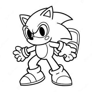 Pagina Para Colorear De Sonic Plateado 111035-47479