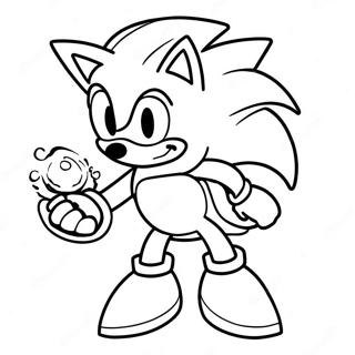 Pagina Para Colorear De Sonic Plateado 111035-47480