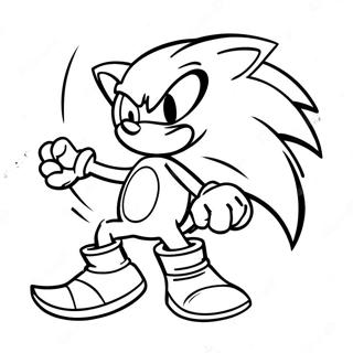 Pagina Para Colorear De Sonic Plateado Dinamico En Accion 111036-47481