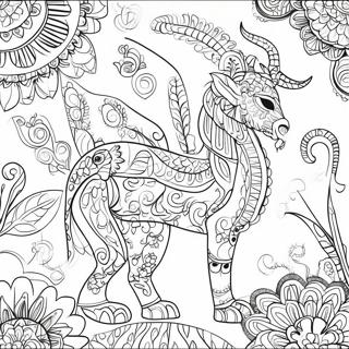Pagina Para Colorear De Diseno Intrincado De Alebrijes 111167 47592