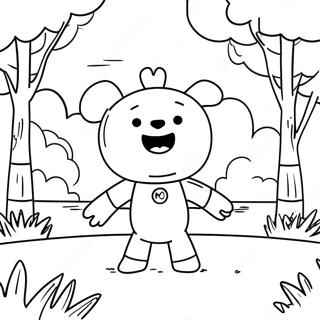 Pagina Para Colorear De Wubbzy Jugando En El Parque 111322-47713