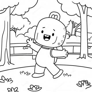 Pagina Para Colorear De Wubbzy Jugando En El Parque 111322-47714