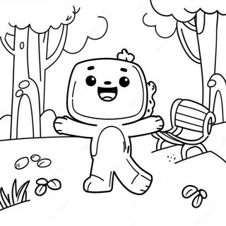 Pagina Para Colorear De Wubbzy Jugando En El Parque 111322-47715