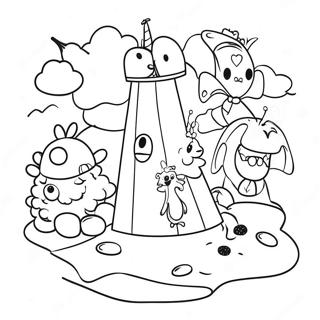 Pagina Para Colorear De La Isla De Los Juguetes Inadaptados Alegre 111374-47754