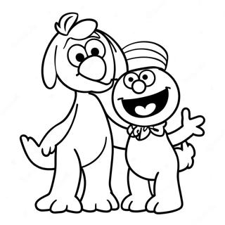 Pagina Para Colorear De Elmo Y Abby 111525-47858