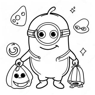 Pagina Para Colorear De Minion Pidiendo Dulces 111631-47955