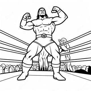 Pagina Para Colorear De La Epica Confrontacion De Luchadores De Wwe 111680-47982