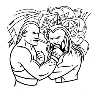 Pagina Para Colorear De La Feroz Batalla Por El Campeonato De Wwe 111683-47993