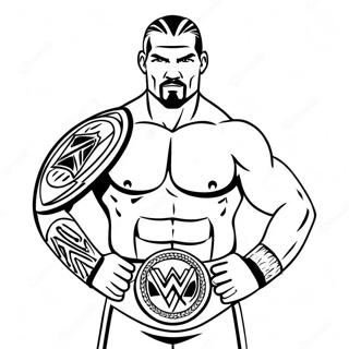 Pagina Para Colorear De La Feroz Batalla Por El Campeonato De Wwe 111683-47996