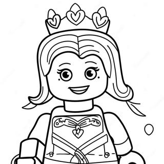 Princesa Lego Páginas Para Colorear