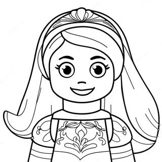 Pagina Para Colorear De La Princesa Lego 111730-48018