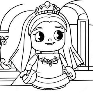 Pagina Para Colorear De La Princesa Lego Elegante 111731-48022