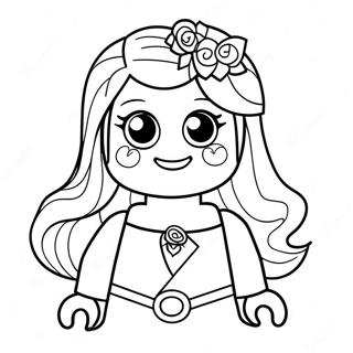 Pagina Para Colorear De La Princesa Lego Aventurera 111732 48026