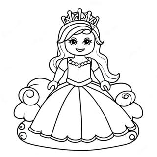 Pagina Para Colorear De La Princesa Lego Real 111734 48034