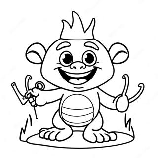 Pagina Para Colorear De Aventura De Viva Trolls 111911 48172