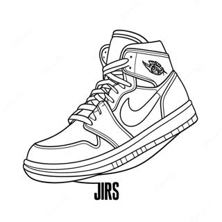 Air Jordan Páginas Para Colorear