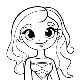 Pagina Para Colorear De Starfire Linda 112143 48346