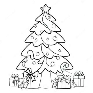 Pagina Para Colorear De Arbol De Navidad Festivo 112270-48450