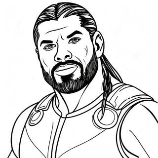 Roman Reigns Páginas Para Colorear