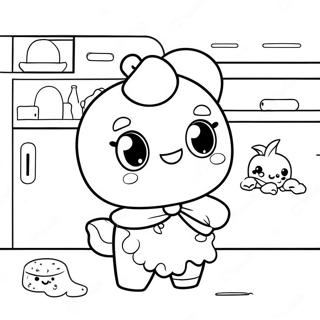 Pagina Para Colorear De Shopkins Adorables En La Cocina 11256-2229
