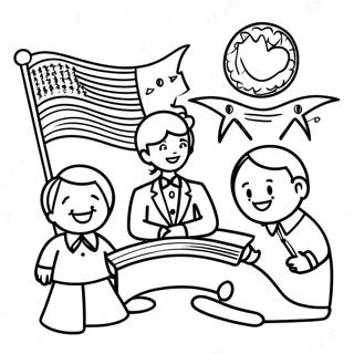 Pagina Para Colorear De La Constitucion Para Ninos 112651-48745