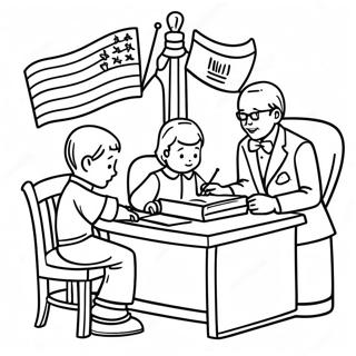 Pagina Para Colorear De La Constitucion Para Ninos 112651-48746