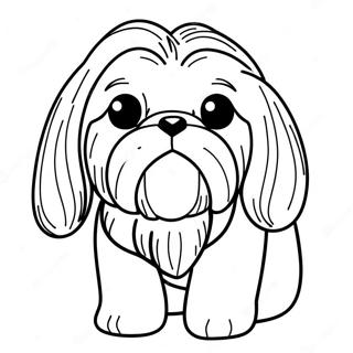 Shih Tzu Páginas Para Colorear