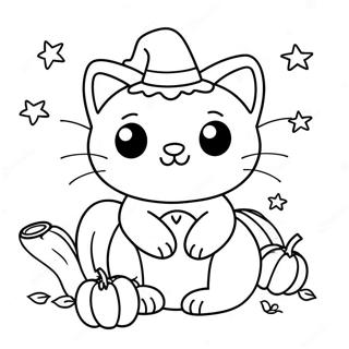 Pagina Para Colorear De Gatito De Halloween 112726-48798