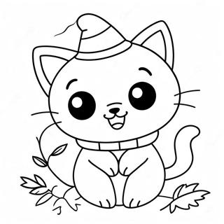 Pagina Para Colorear De Gatito De Halloween 112726-48800