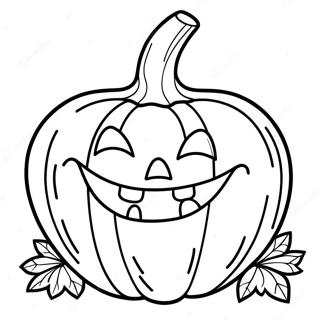 Pagina Para Colorear De Jack Olantern Sonriente 113320-49382